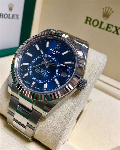 stainless rolex sky dweller|sky dweller rolex for sale.